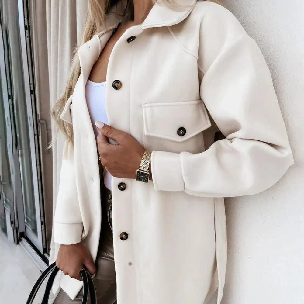 Women's Oversized Button-Down Shirt Jacket – Sutton James Sutton James
