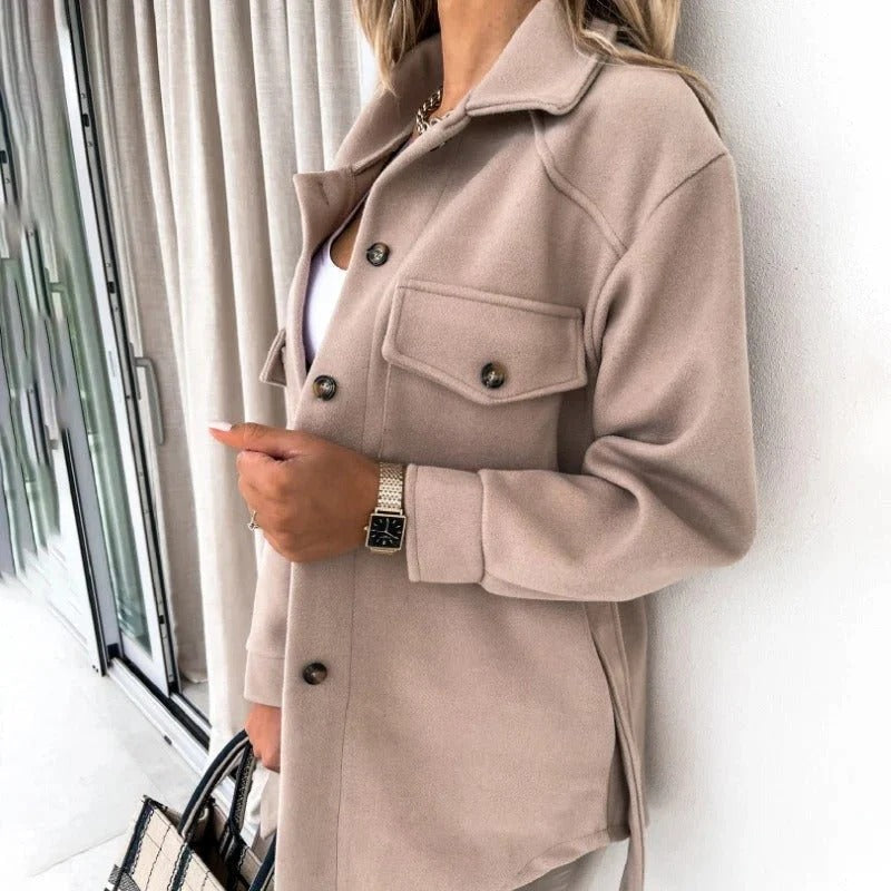 Women's Oversized Button-Down Shirt Jacket – Sutton James Sutton James