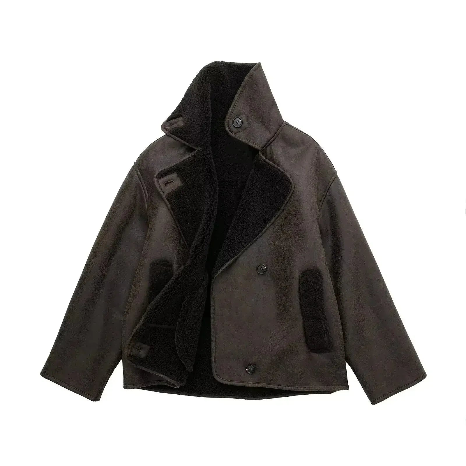 Women's Oversized Sherpa Short Jacket – Sutton James Sutton James