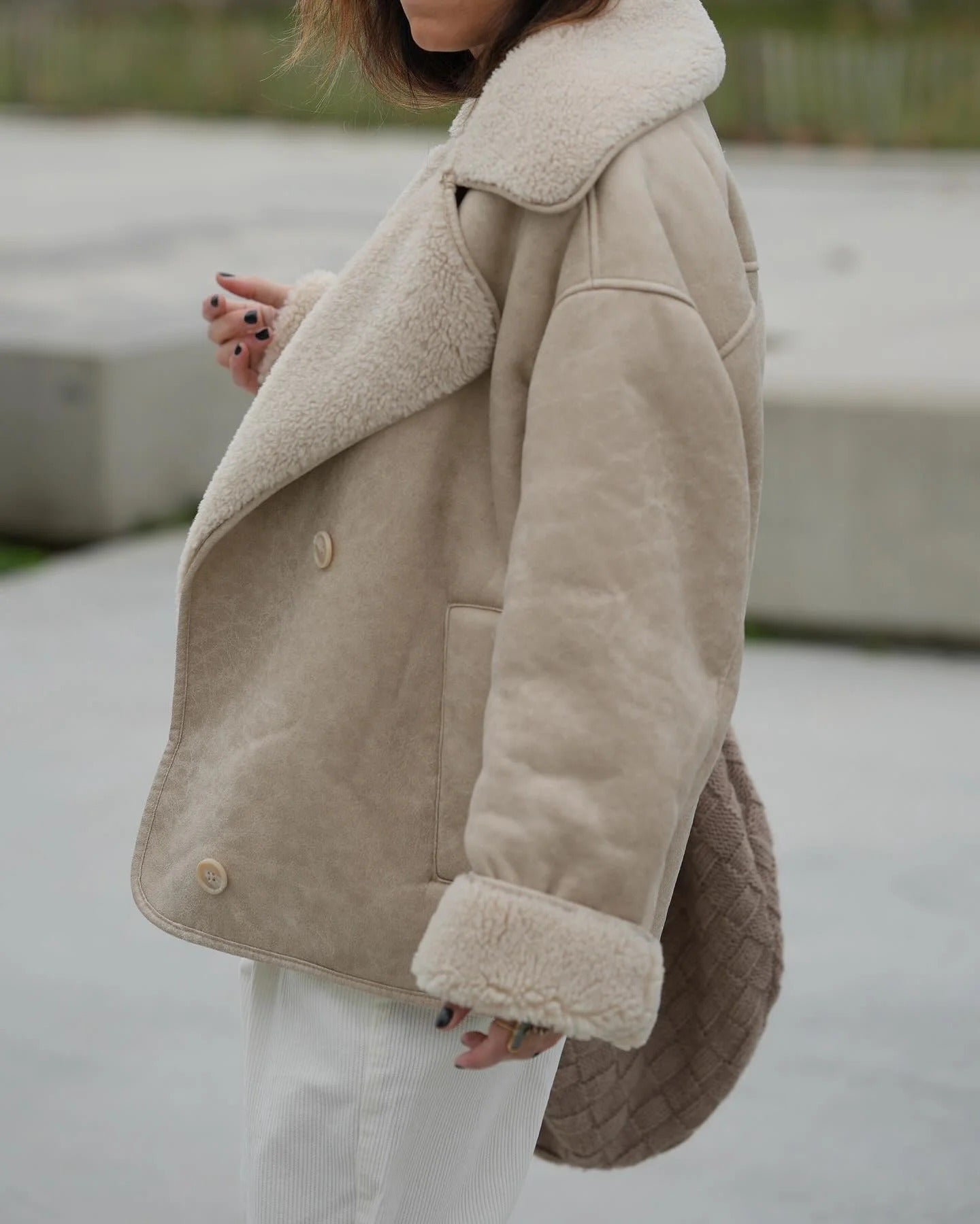 Women's Oversized Sherpa Short Jacket – Sutton James Sutton James