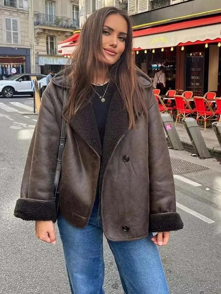 Women's Oversized Sherpa Short Jacket – Sutton James Sutton James
