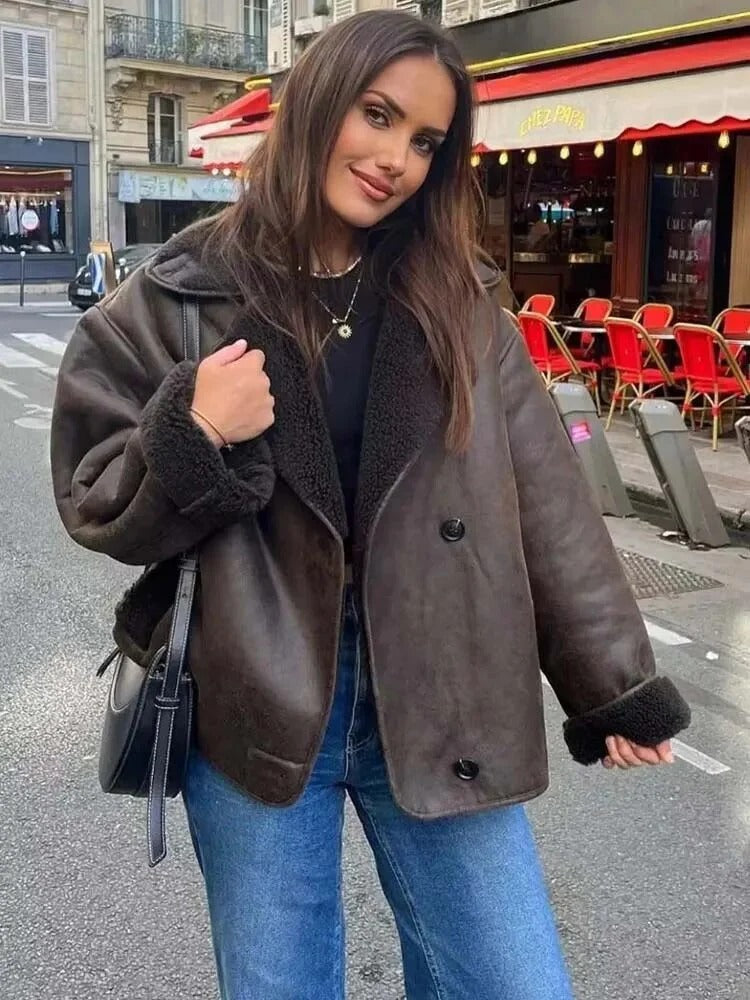 Women's Oversized Sherpa Short Jacket – Sutton James Sutton James