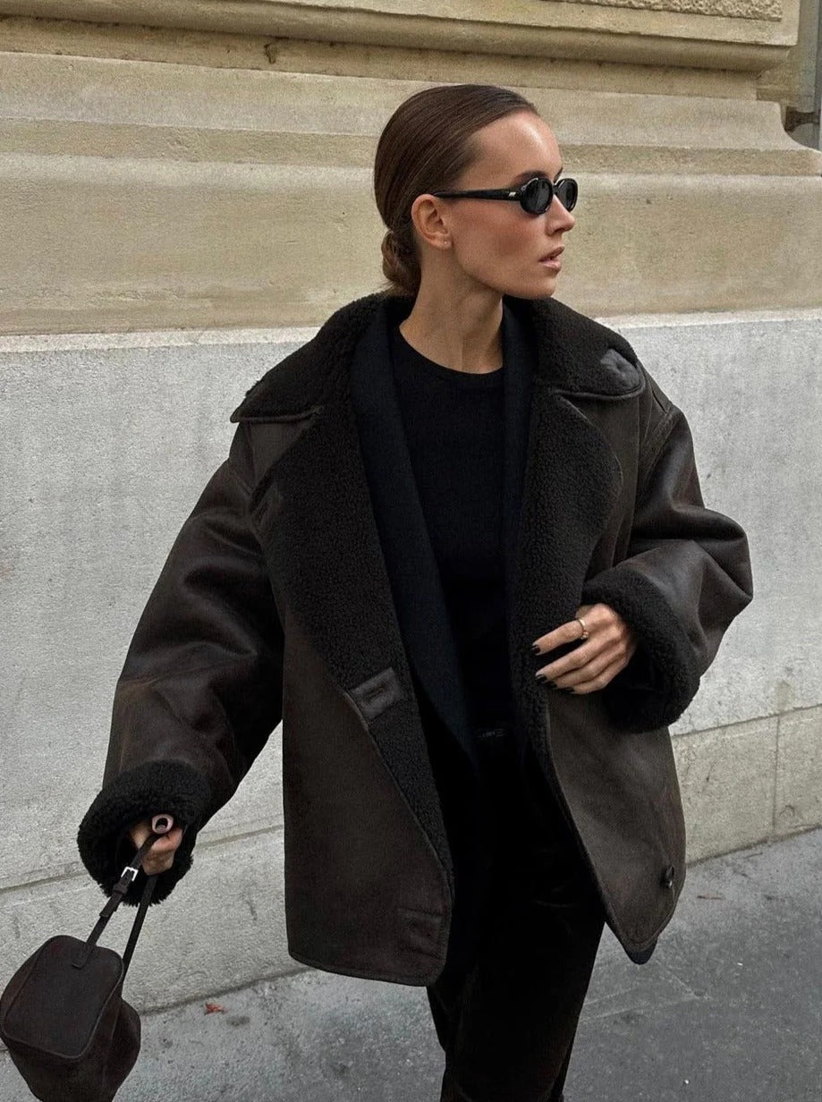 Women's Oversized Sherpa Short Jacket – Sutton James Sutton James