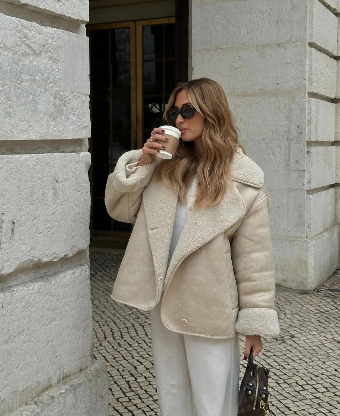 Women's Oversized Sherpa Short Jacket – Sutton James Sutton James