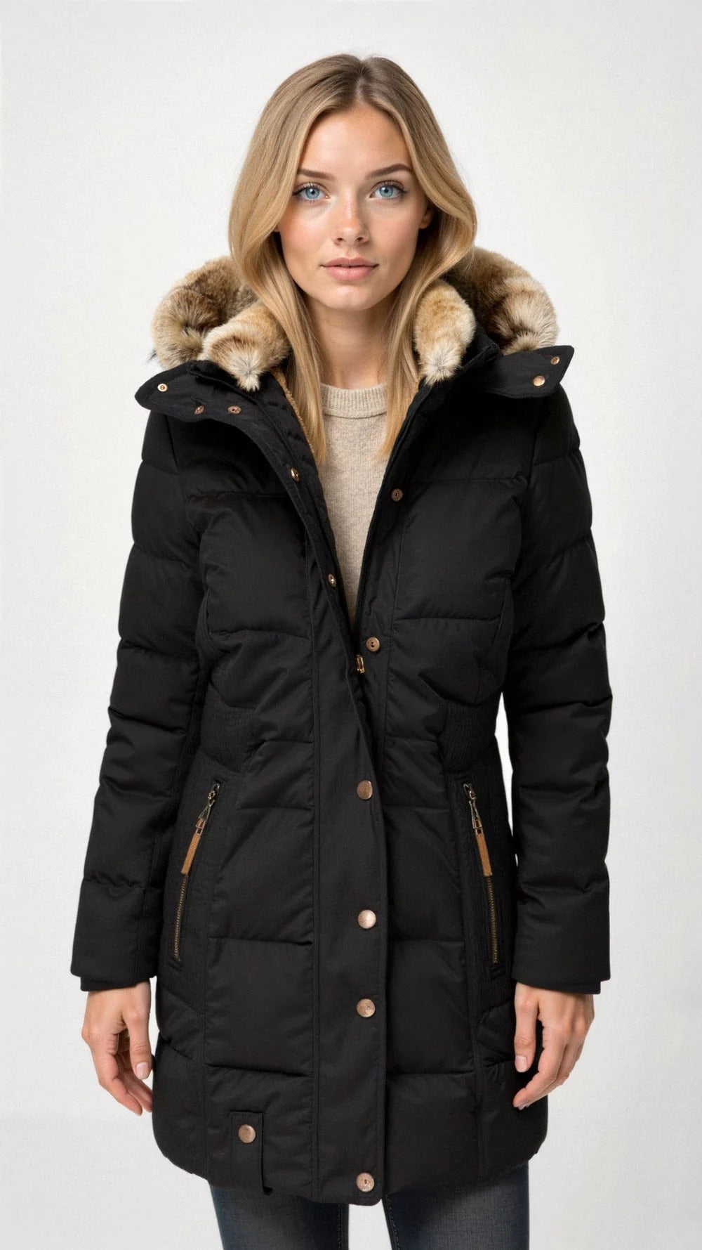 Women's Hooded Puffer Jacket – Sutton James Sutton James