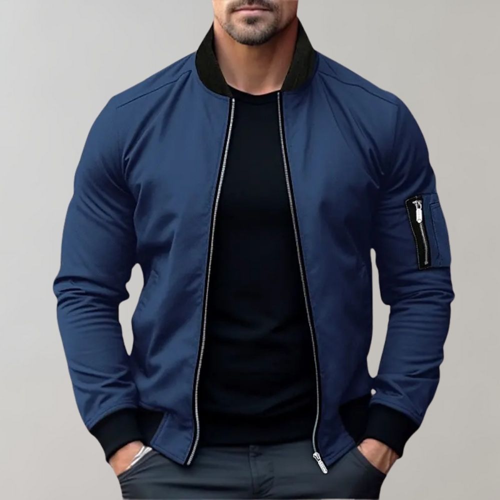 Men's All-Season Bomber Jacket - Lightweight, Breathable, and Stylish for Everyday Wear Sutton James