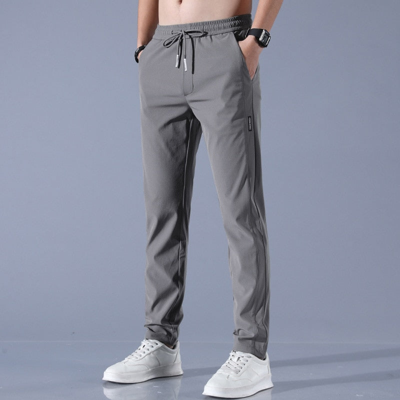 Men’s Jogger Trousers - Slim Tapered Fit - Elastic Waistband with Drawstring - Breathable Sutton James