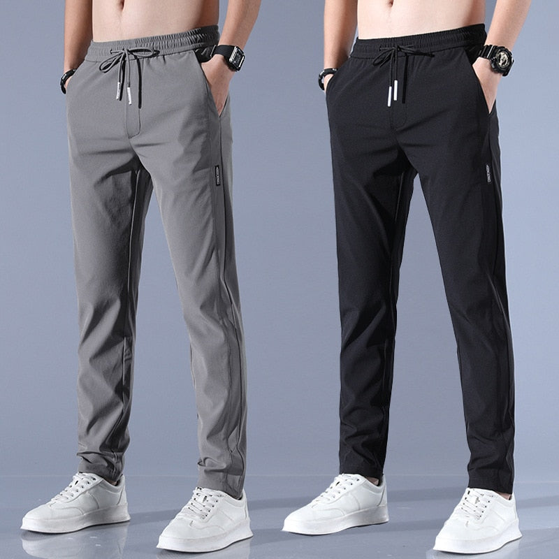 Men’s Jogger Trousers - Slim Tapered Fit - Elastic Waistband with Drawstring - Breathable Sutton James