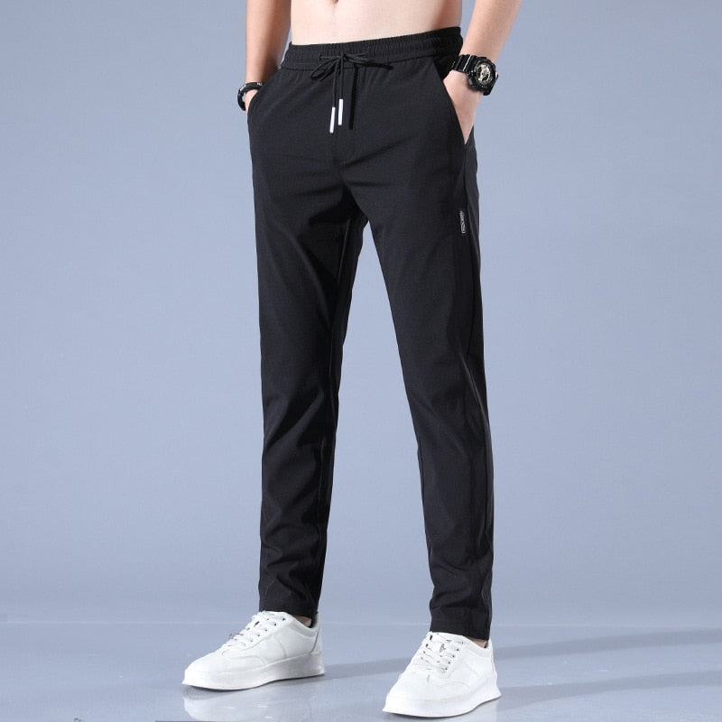 Men’s Jogger Trousers - Slim Tapered Fit - Elastic Waistband with Drawstring - Breathable Sutton James