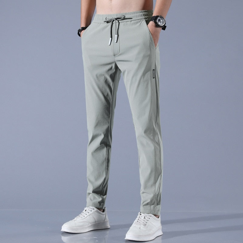 Men’s Jogger Trousers - Slim Tapered Fit - Elastic Waistband with Drawstring - Breathable Sutton James