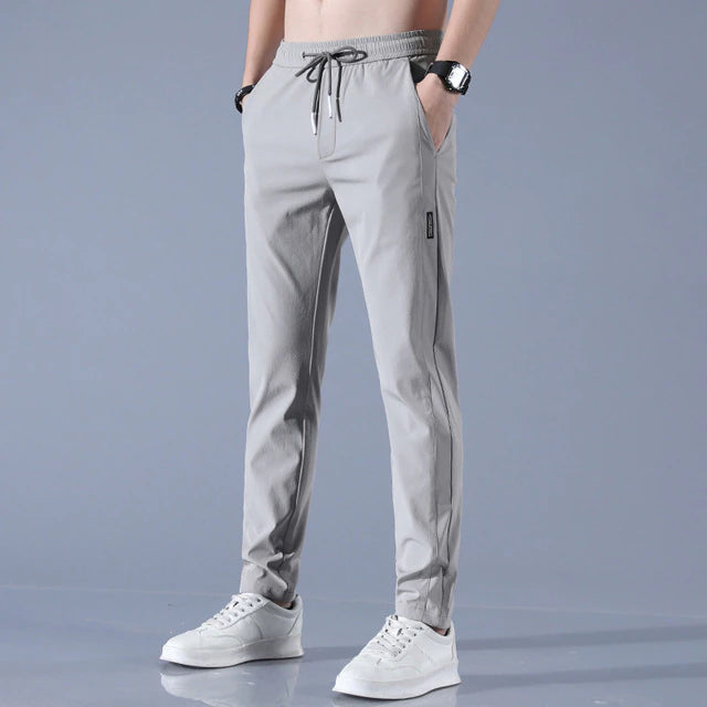 Men’s Jogger Trousers - Slim Tapered Fit - Elastic Waistband with Drawstring - Breathable Sutton James