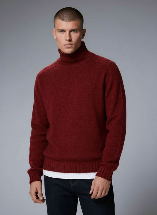 Men's Fitted Turtleneck Sweater – Sutton James