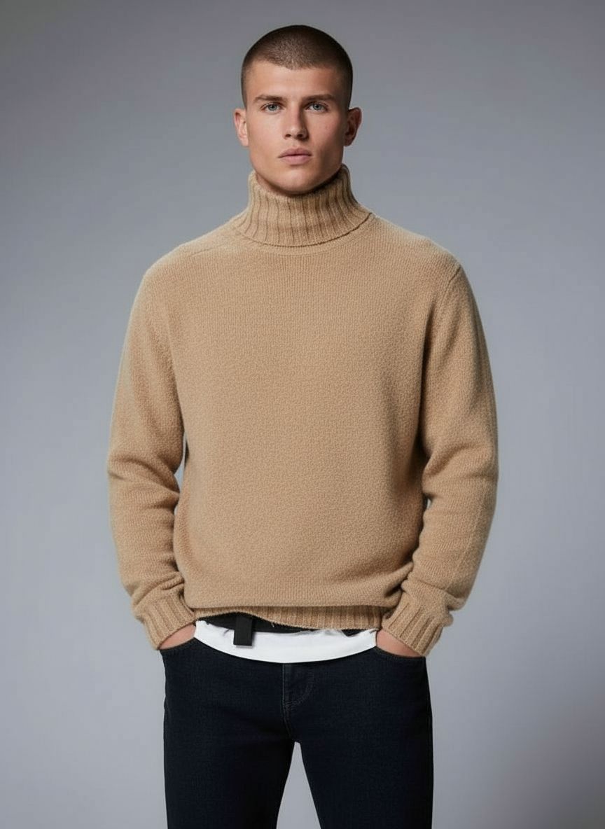 Men's Fitted Turtleneck Sweater – Sutton James