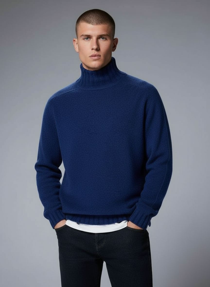 Men's Fitted Turtleneck Sweater – Sutton James