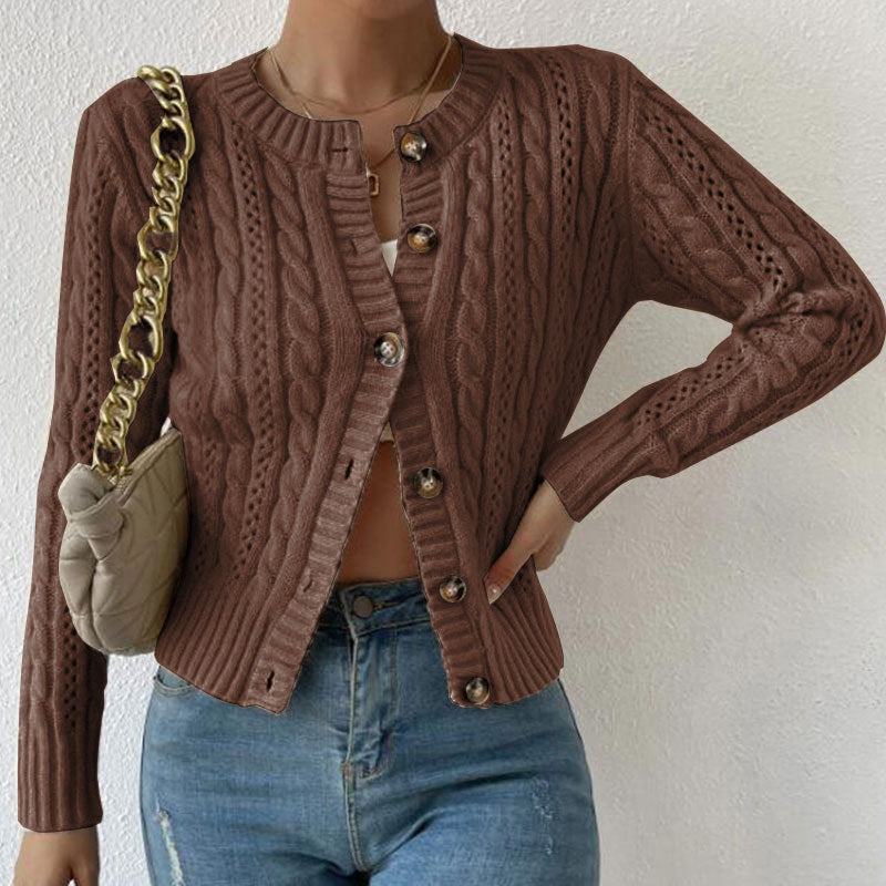 Women's Cropped Cable Knit Cardigan – Sutton James Sutton James
