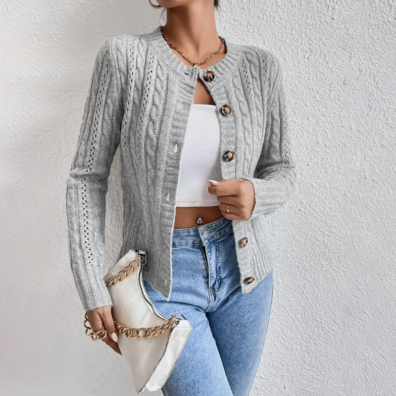 Women's Cropped Cable Knit Cardigan – Sutton James Sutton James