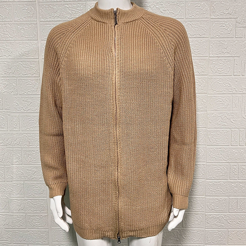 Henry | Men's Zip-Up Ribbed Knit Sweater Sutton James