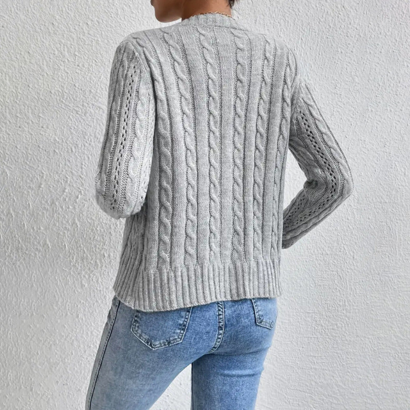 Women's Cropped Cable Knit Cardigan – Sutton James Sutton James