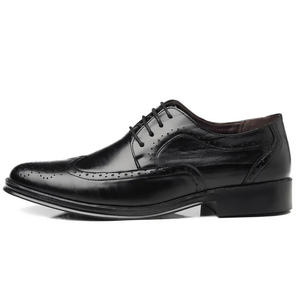 Men's Classic Oxford Dress Shoes with Brogue Detailing Sutton James