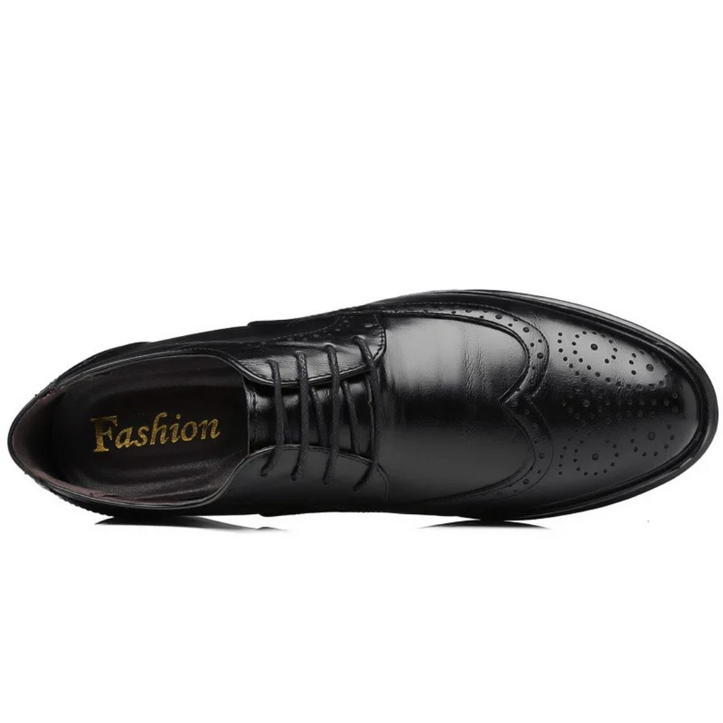 Men's Classic Oxford Dress Shoes with Brogue Detailing Sutton James