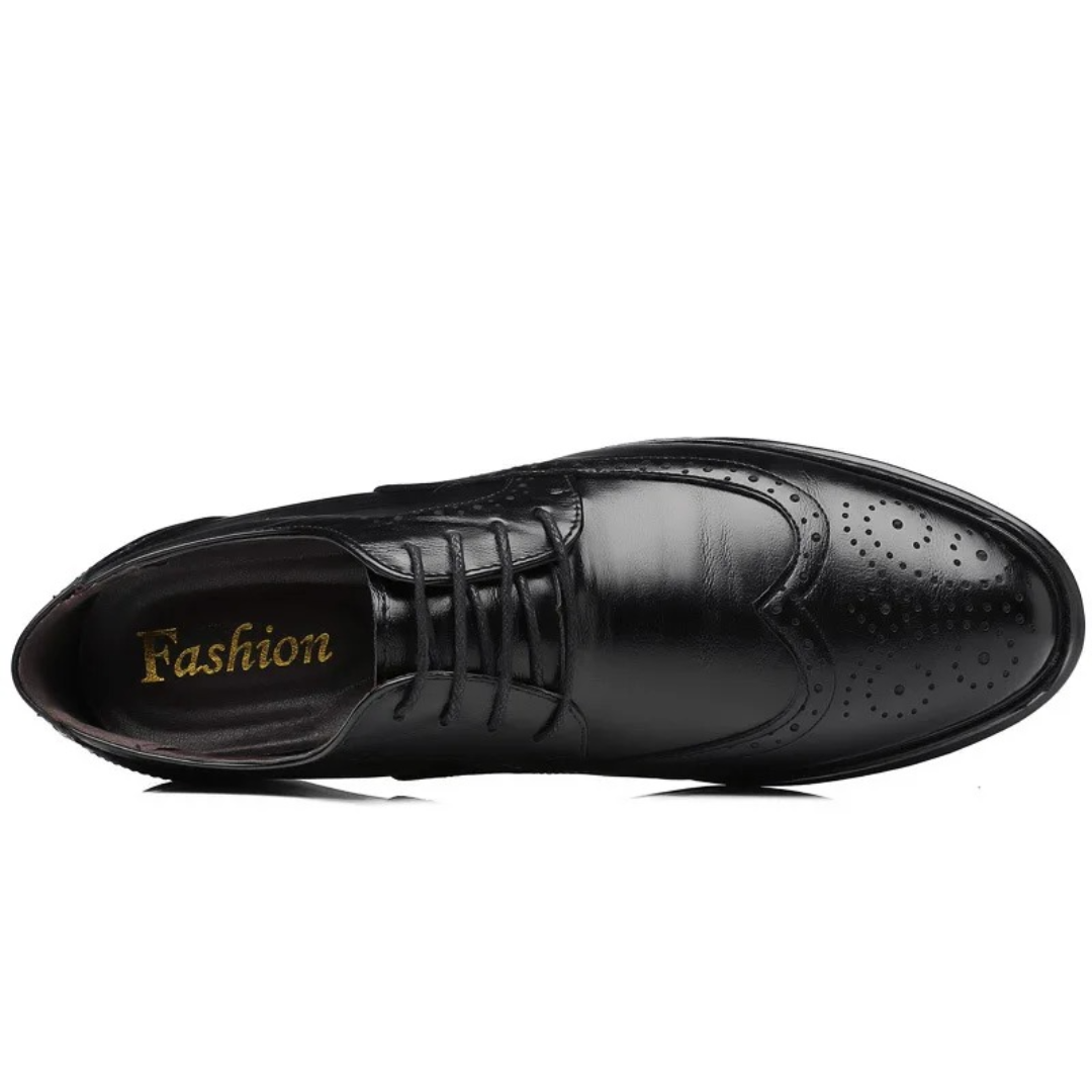 Men's Classic Oxford Dress Shoes with Brogue Detailing Sutton James
