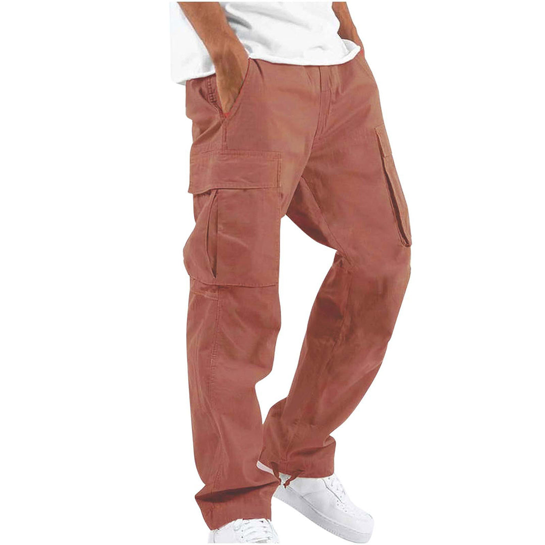 Men’s Cargo Trousers – Relaxed Fit – Straight Leg – Cotton Blend – Utility Pockets Sutton James