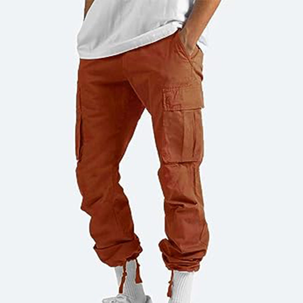 Men’s Cargo Trousers – Relaxed Fit – Straight Leg – Cotton Blend – Utility Pockets Sutton James