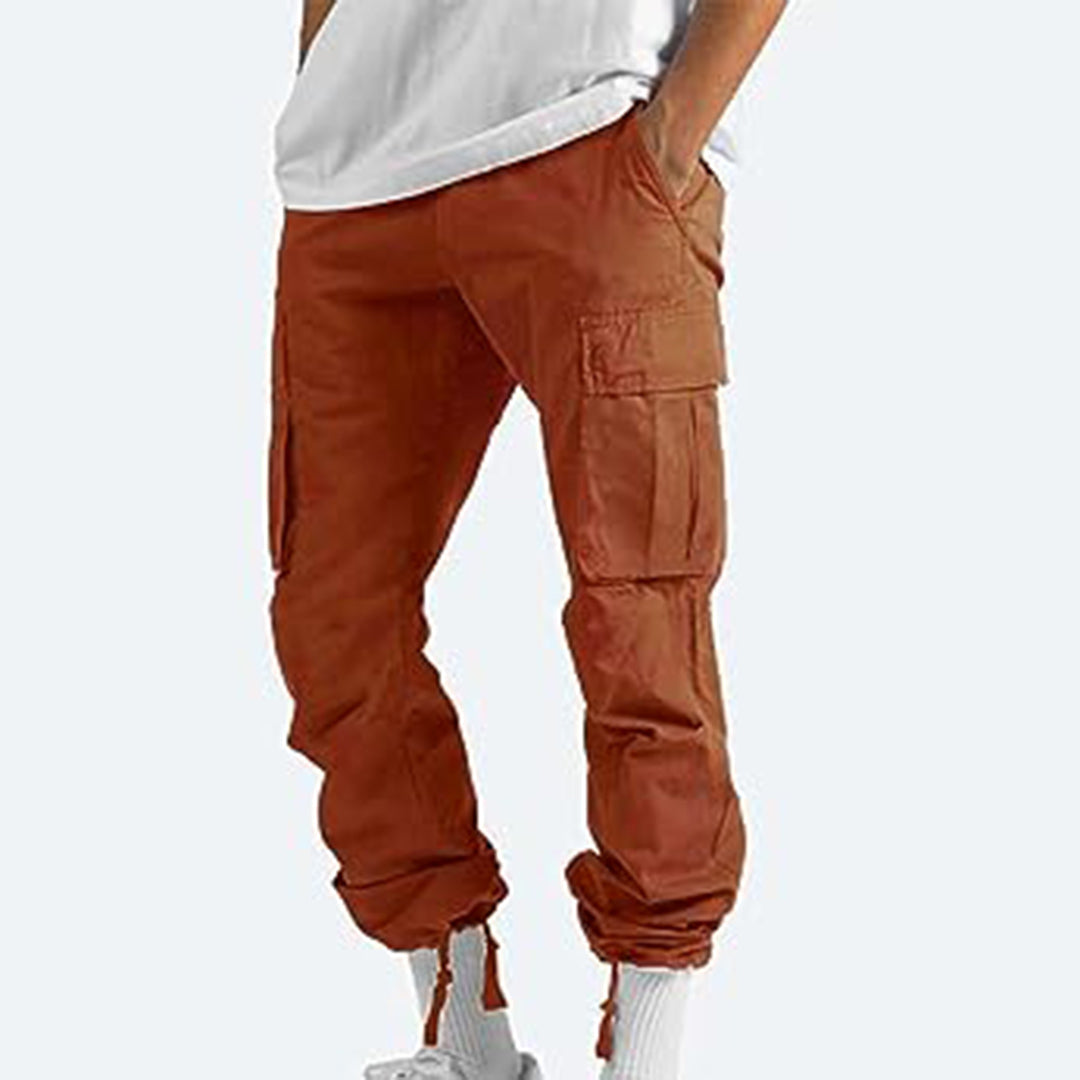Men’s Cargo Trousers – Relaxed Fit – Straight Leg – Cotton Blend – Utility Pockets Sutton James