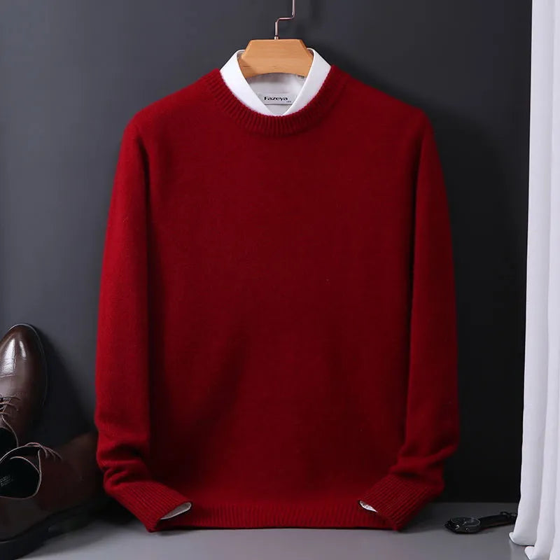 Men's Luxurious Cashmere Pullover Sweater | Ideal for Autumn/Winter Sutton James