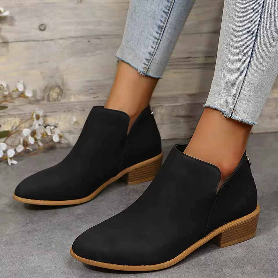 Women's Wedge Heel Pointed Toe Ankle Boots – Sutton James Sutton James