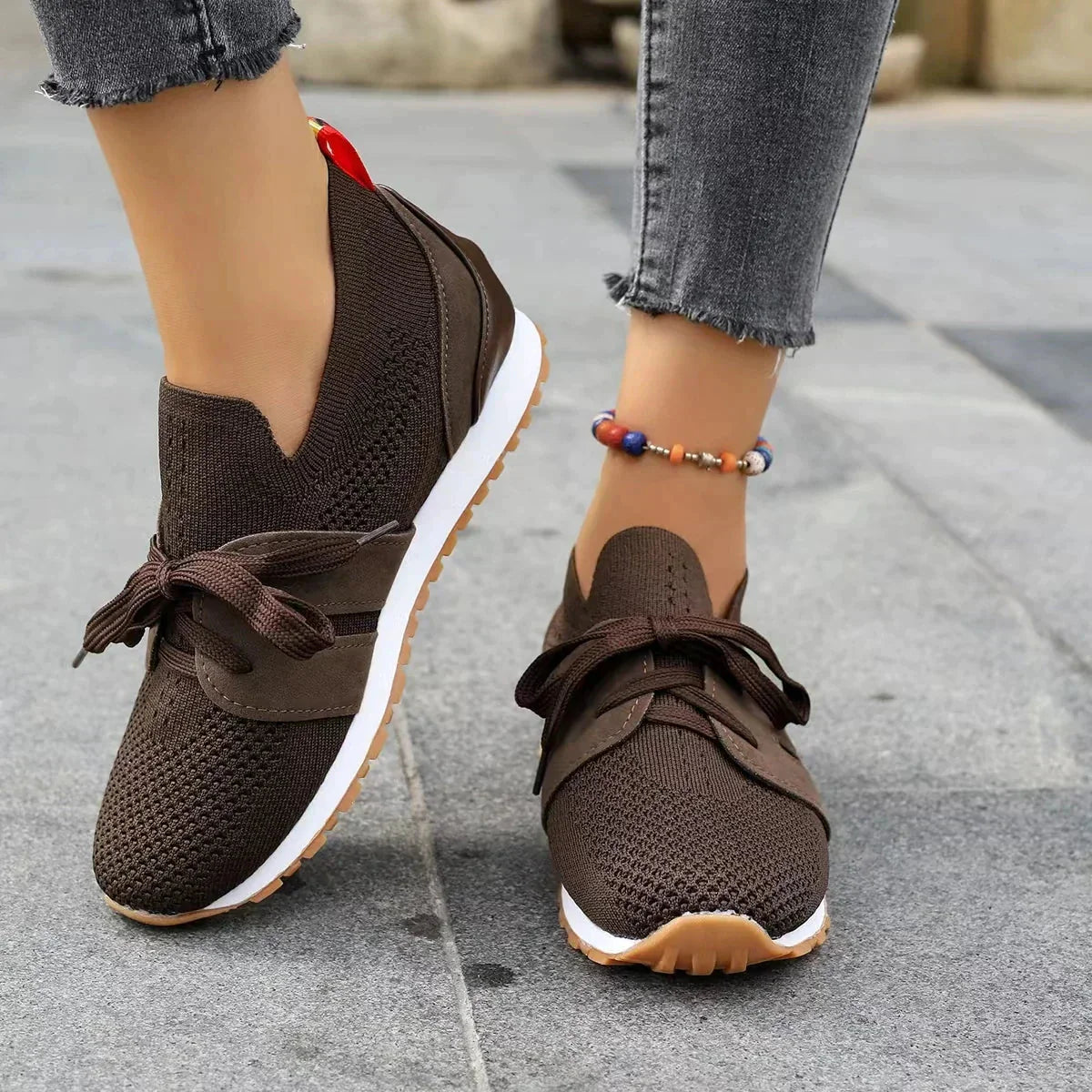 Women's mesh lace up shoes for orthopedic purposes Sutton James