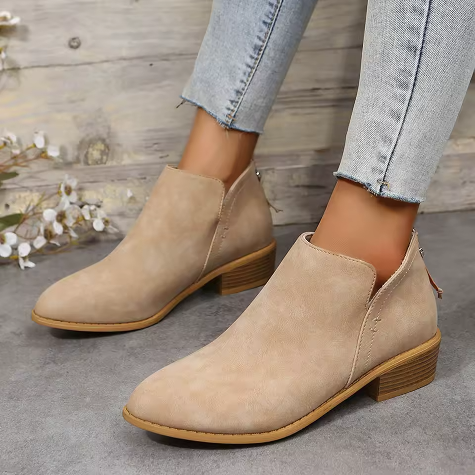 Women's Wedge Heel Pointed Toe Ankle Boots – Sutton James Sutton James