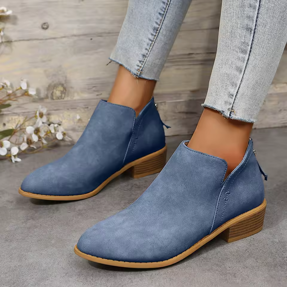 Women's Wedge Heel Pointed Toe Ankle Boots – Sutton James Sutton James