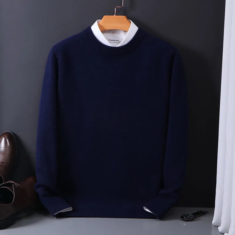 Men's Luxurious Cashmere Pullover Sweater | Ideal for Autumn/Winter Sutton James
