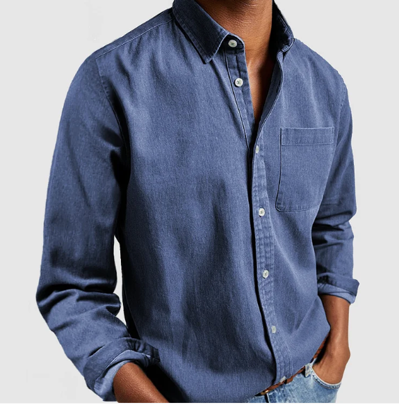 Men's Casual Denim Shirt | Soft Cotton Blend Sutton James