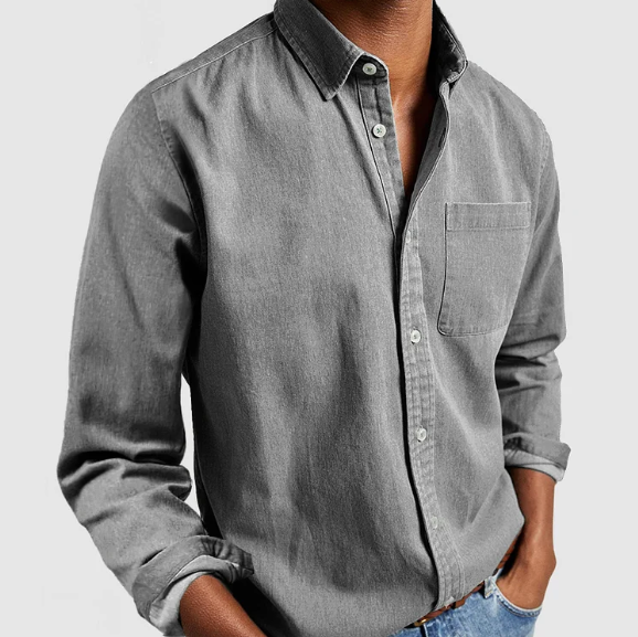 Men's Casual Denim Shirt | Soft Cotton Blend Sutton James