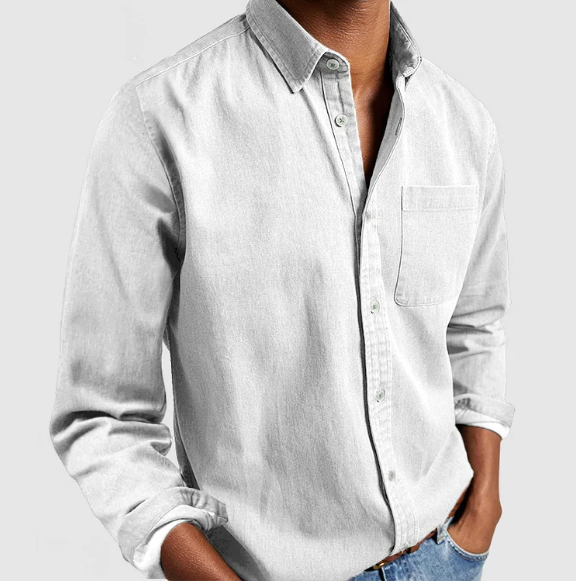 Men's Casual Denim Shirt | Soft Cotton Blend Sutton James