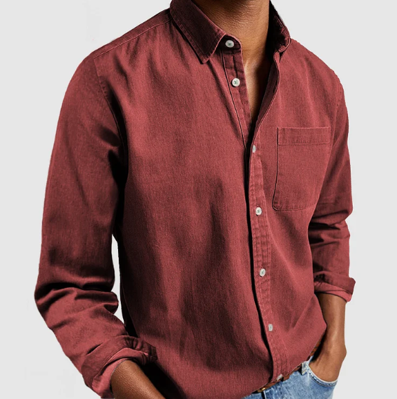 Men's Casual Denim Shirt | Soft Cotton Blend Sutton James