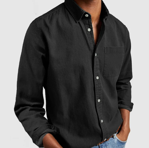 Men's Casual Denim Shirt | Soft Cotton Blend Sutton James