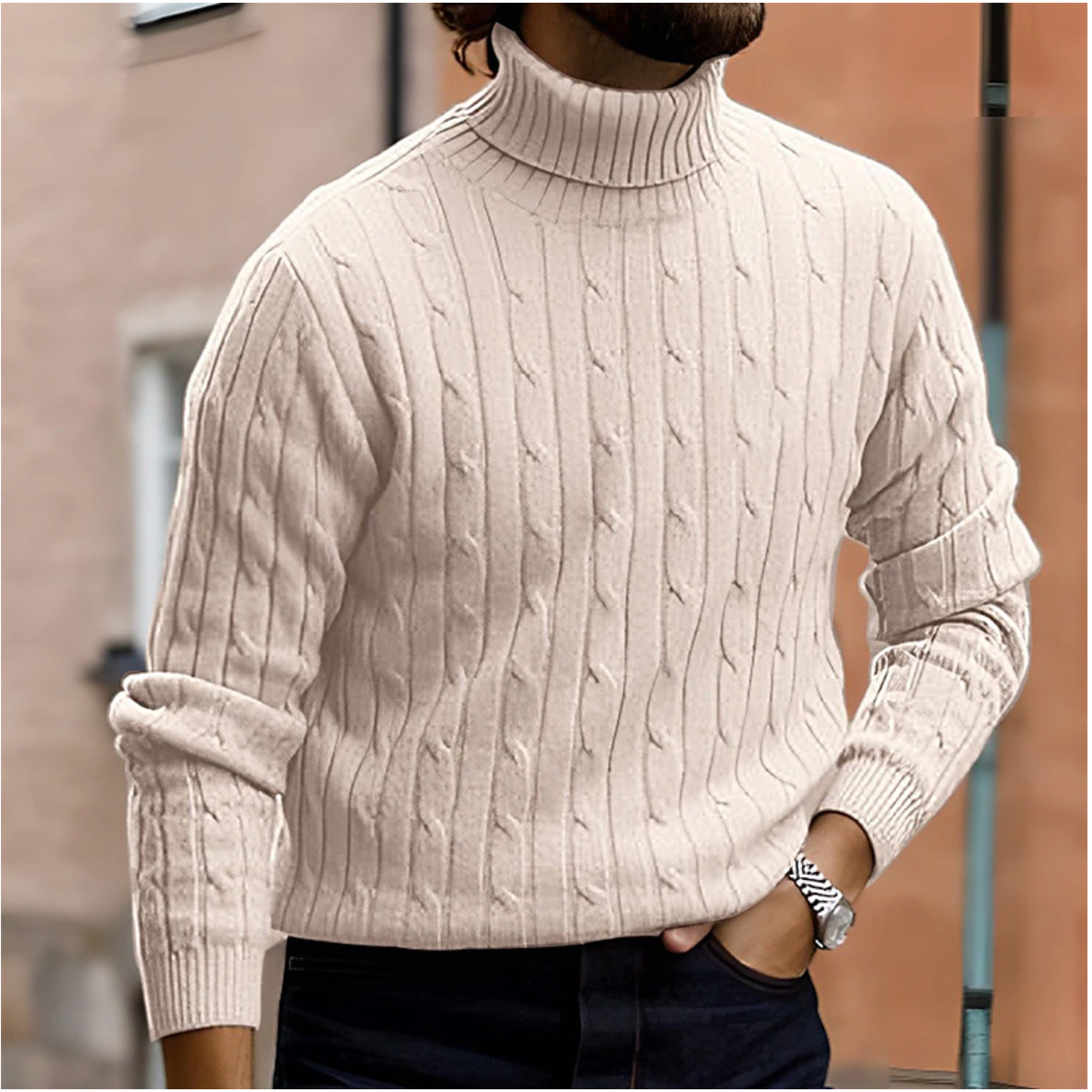Stylish Men's Roll-Neck Sweater – Sutton James Sutton James