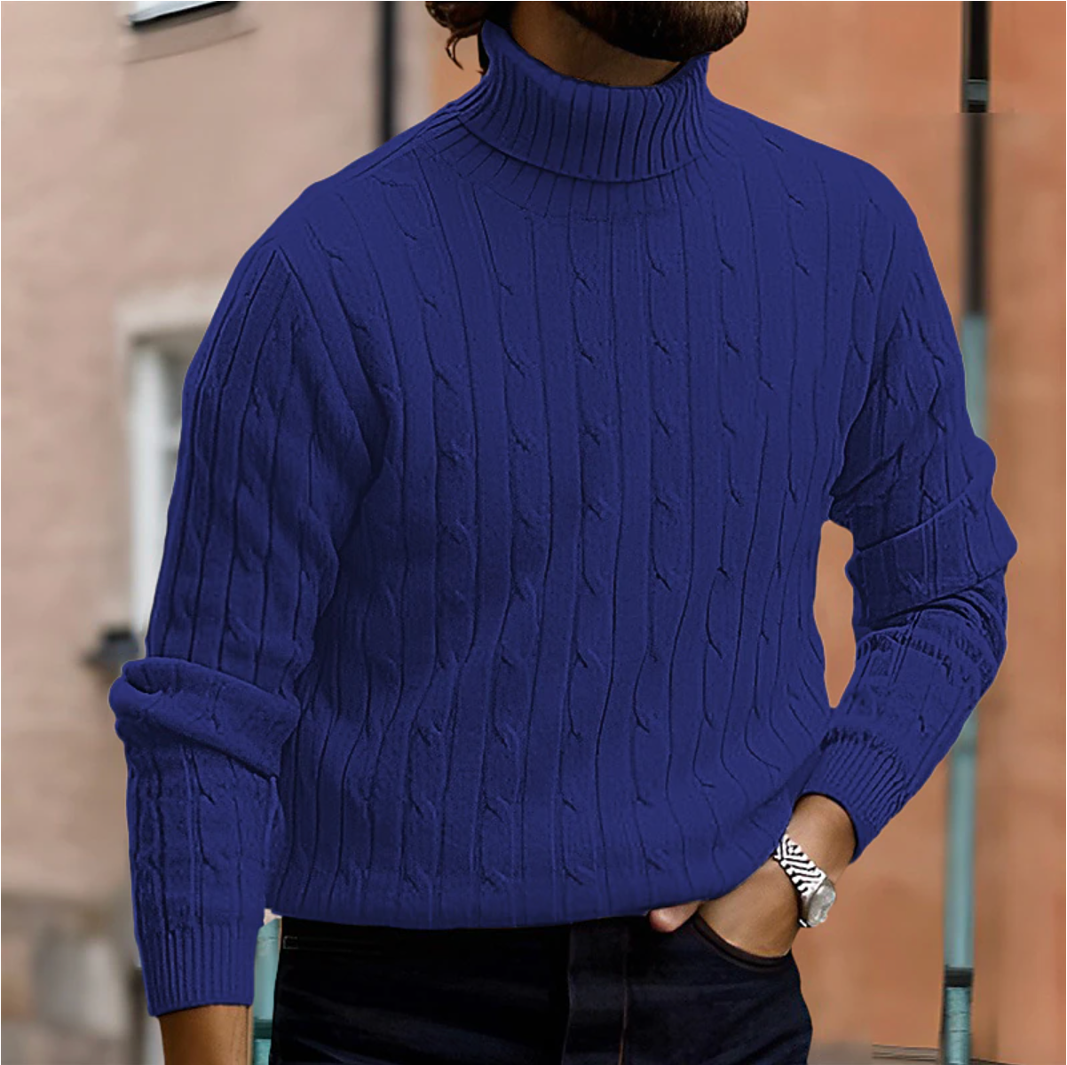 Stylish Men's Roll-Neck Sweater – Sutton James Sutton James