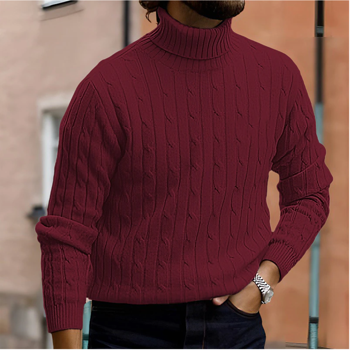 Stylish Men's Roll-Neck Sweater – Sutton James Sutton James