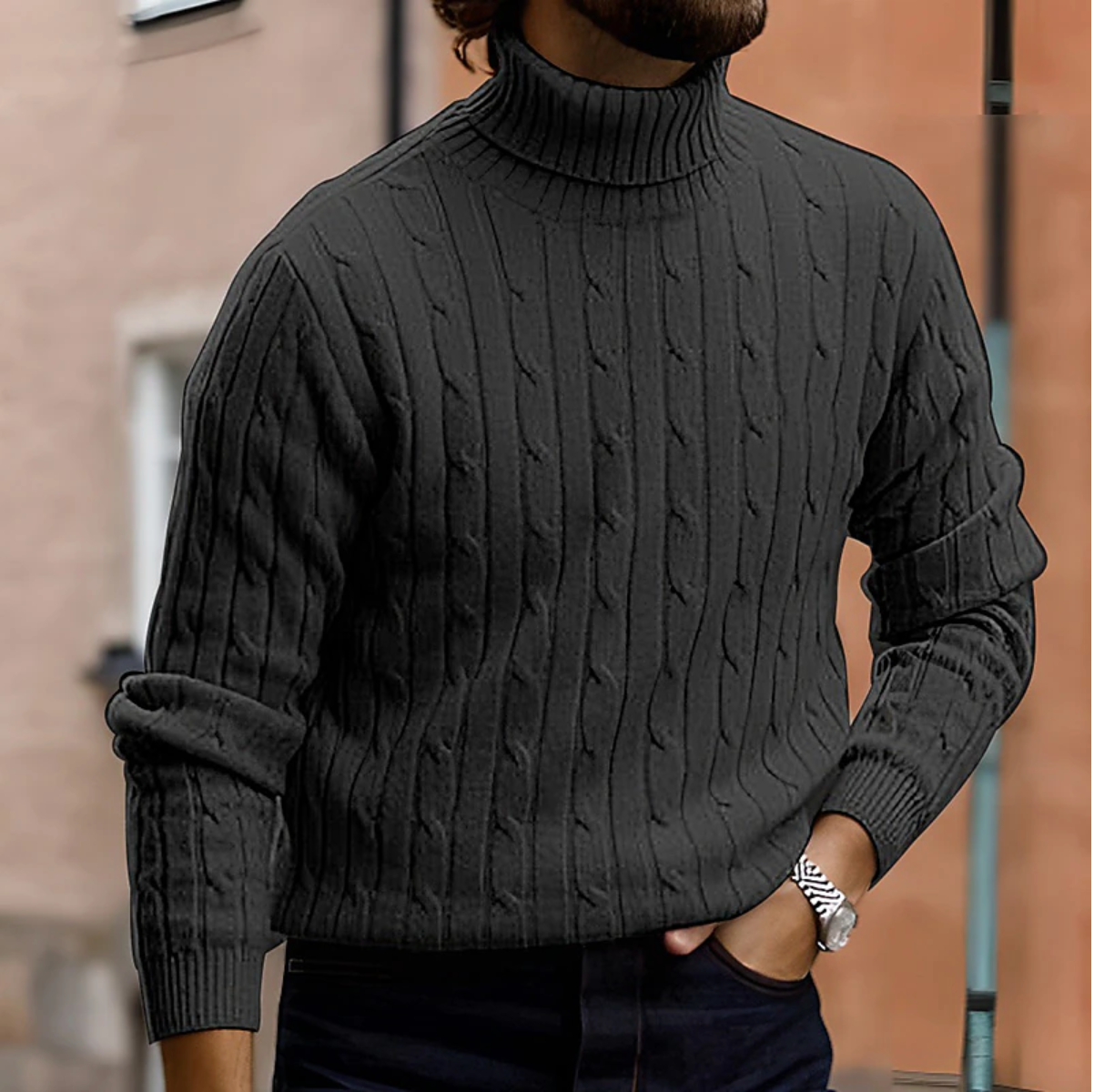 Stylish Men's Roll-Neck Sweater – Sutton James Sutton James