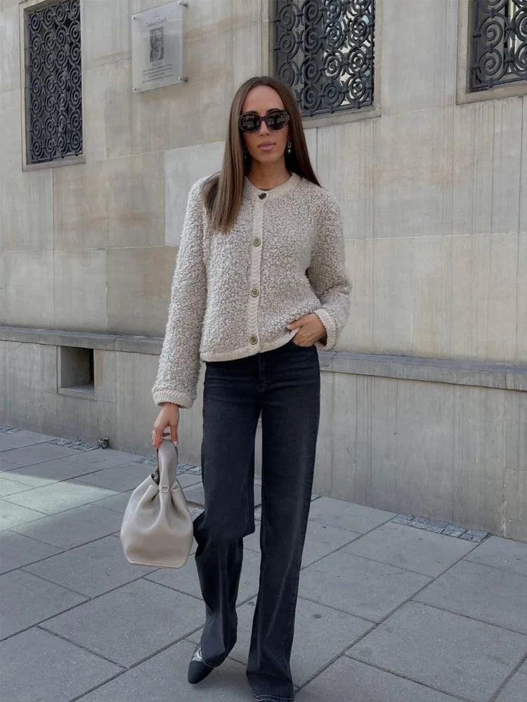 Women's Button-Front Textured Cardigan Sweater – Sutton James Sutton James
