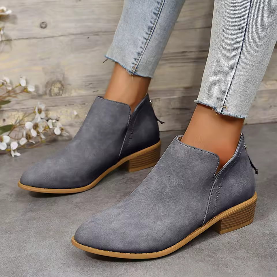 Women's Wedge Heel Pointed Toe Ankle Boots – Sutton James Sutton James