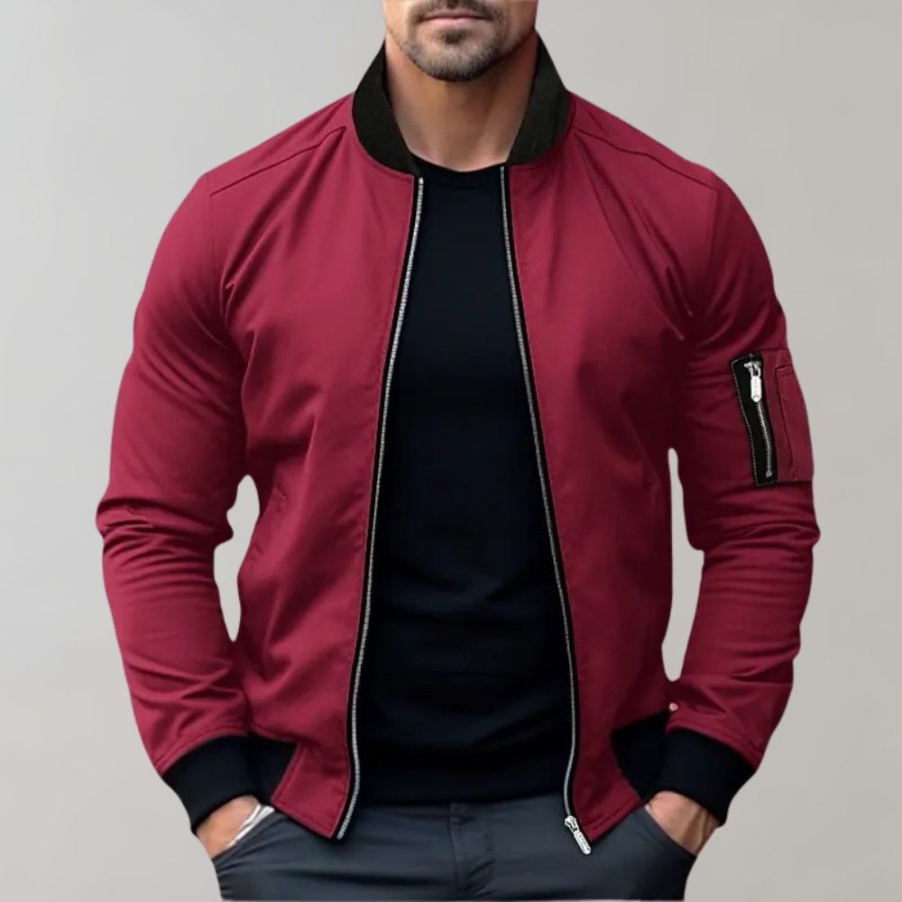 Men's All-Season Bomber Jacket - Lightweight, Breathable, and Stylish for Everyday Wear Sutton James