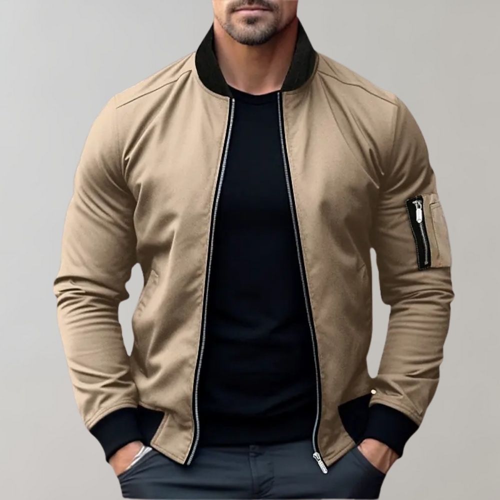 Men's All-Season Bomber Jacket - Lightweight, Breathable, and Stylish for Everyday Wear Sutton James