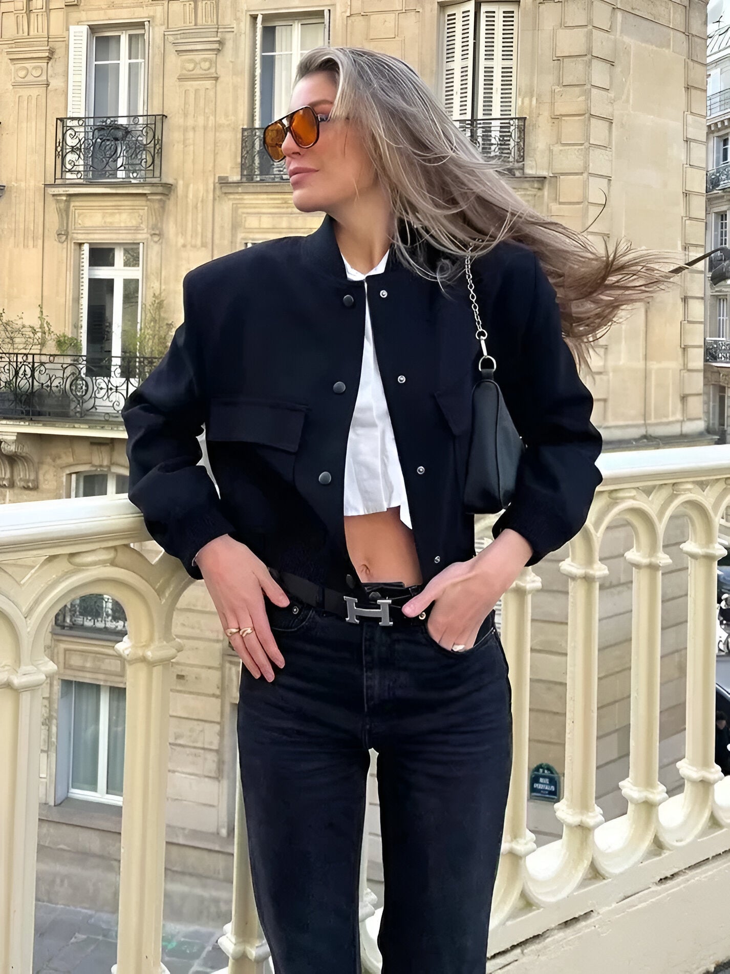 Women's Cropped Bomber Jacket – Sutton James Sutton James