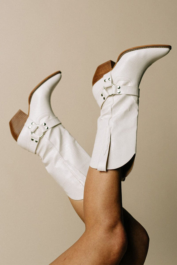 Women's Cow Print Mid-Calf Western Boots – Sutton James Sutton James