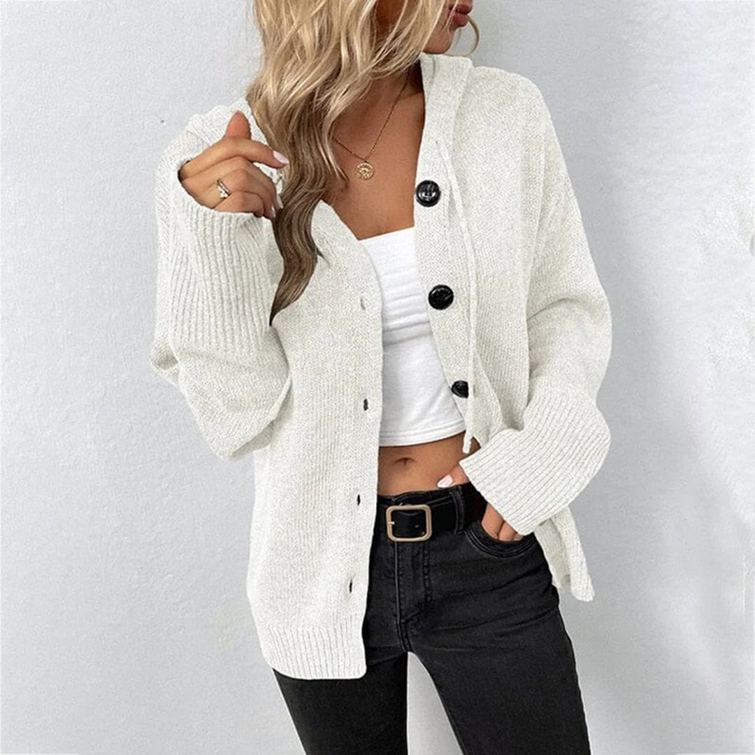 Women's Stylish Hooded Cardigan - Comfortable Knit Sutton James